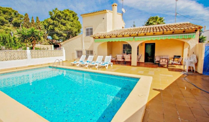 Linea - sea view villa with private pool in Teulada