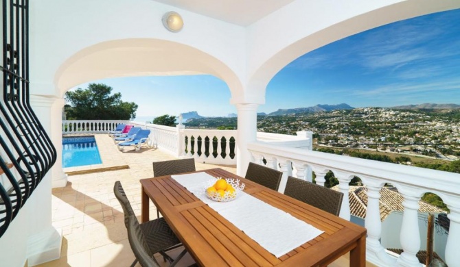 Luxury apartment with private pool and sea views in Moraira