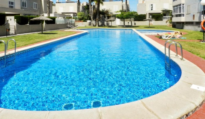 2 bedrooms house with city view shared pool and enclosed garden at Torrevieja 1 km away from the beach