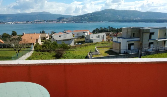 One bedroom appartement with sea view at A Guarda 1 km away from the beach